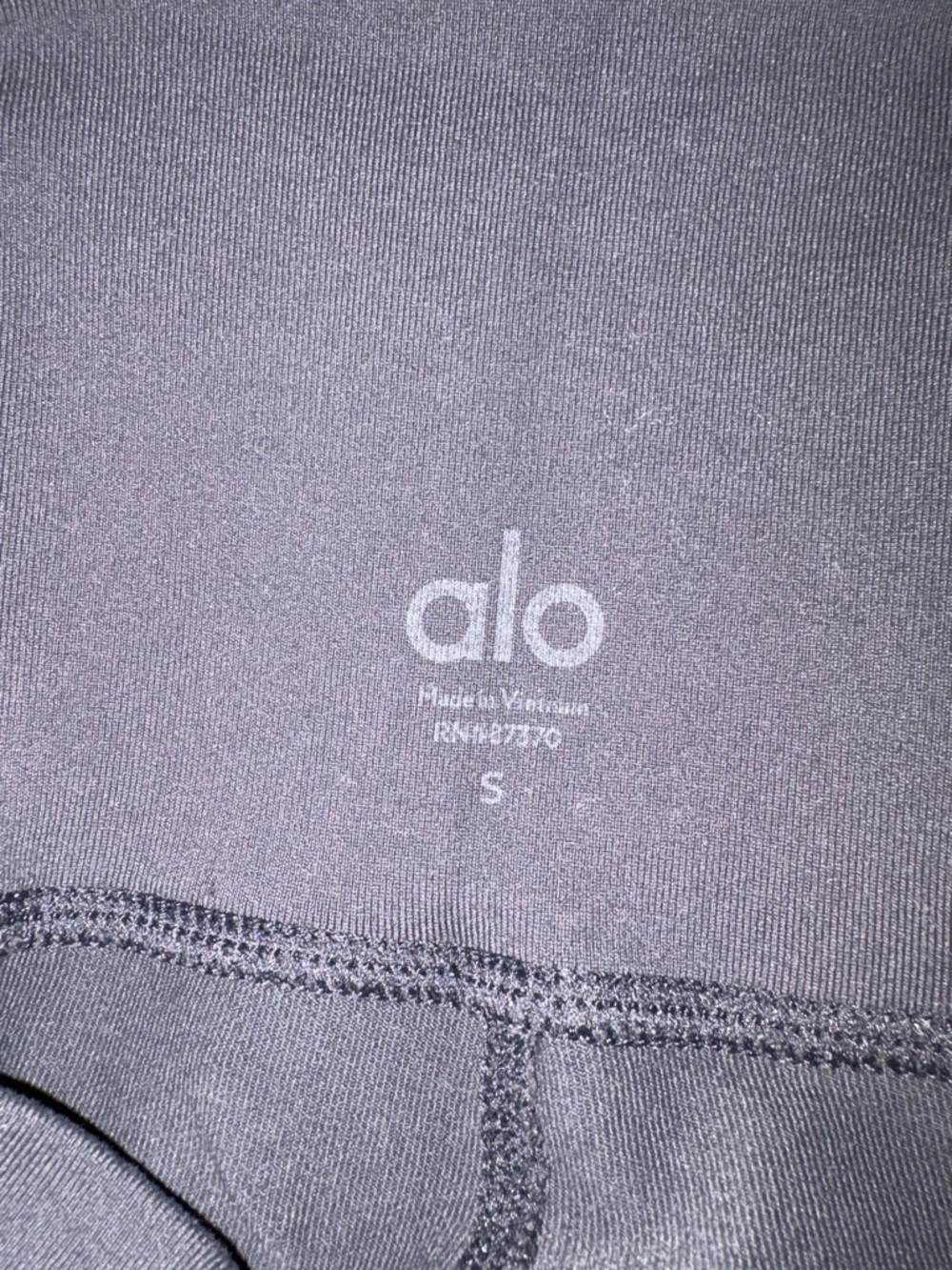ALO Yoga High-Waist Airbrush Legging — Charcoal Grey - Picture 6 of 6